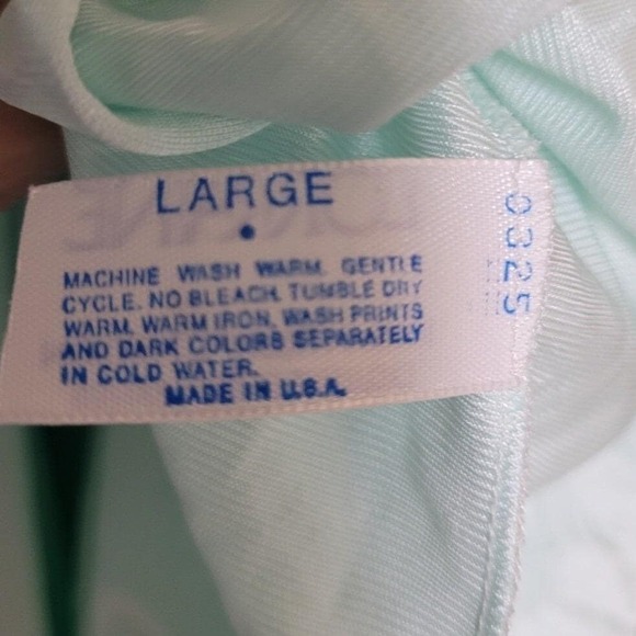 Vtg Lorraine Nightgown Large, Button Down Blue Floral Embroidered grannycore EUC - Picture 4 of 5